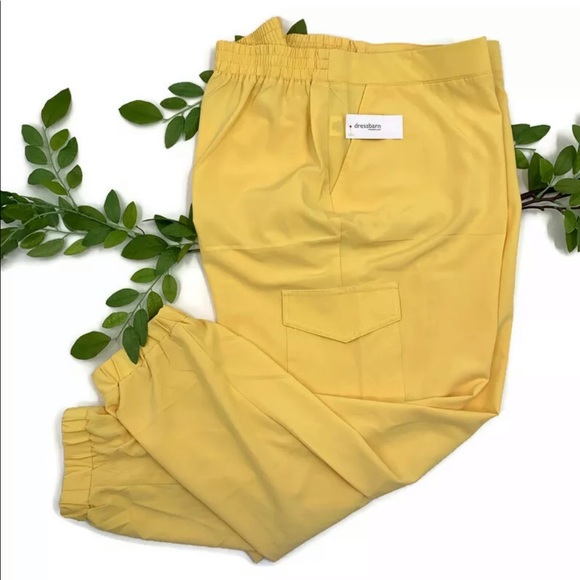 Dress Barn Pants - Sunny Side Sporty Cargo Woven Jogger Pants Pockets